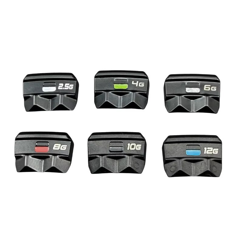 Aftermarket Titleist GTS3 and GTS4 sliding track weights available in multiple gram options for swing weight tuning and club fitting.