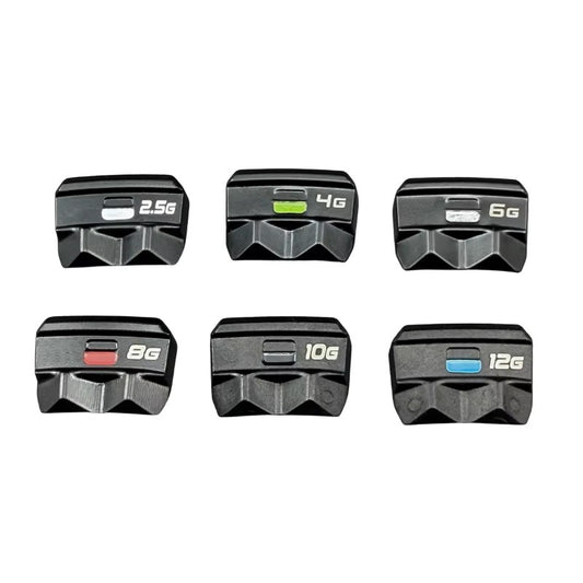 Aftermarket Titleist GTS3 and GTS4 sliding track weights available in multiple gram options for swing weight tuning and club fitting.