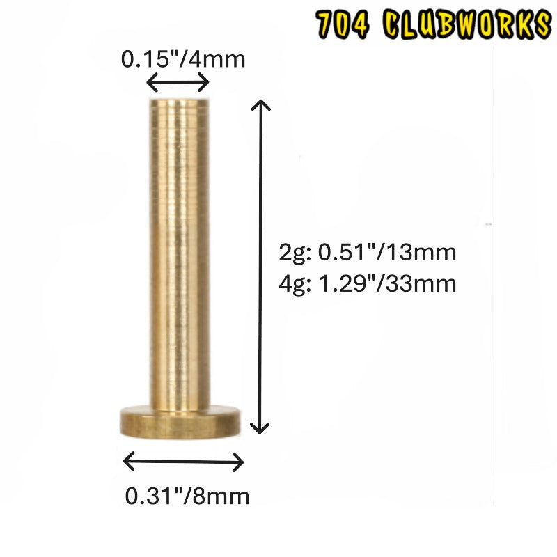 Brass Tip Weights – Graphite Shafts 10 Pack