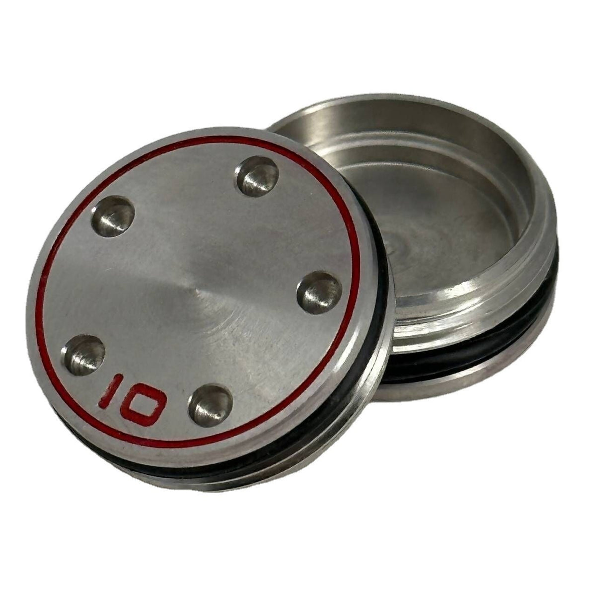 Scotty Cameron Large Thread Putter Weights – Silver with Red Accent (Pair)