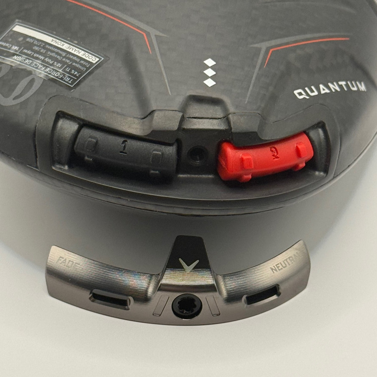 Callaway Quantum Triple Diamond Back Rear Weights Show Installed In Triple Diamond Driver
